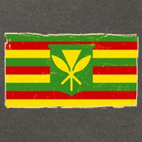 Kanaka Maoli Flag  Cotton Canvas Backpack