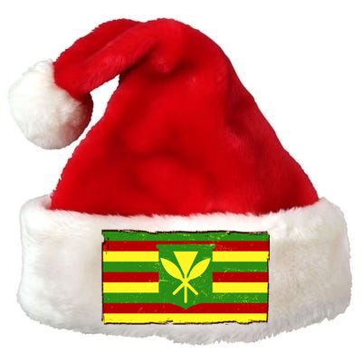 Kanaka Maoli Flag  Premium Christmas Santa Hat