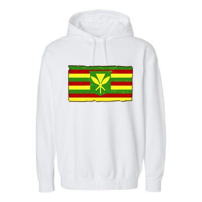 Kanaka Maoli Flag  Garment-Dyed Fleece Hoodie