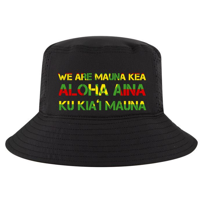 Kanaka Maoli Flag We Are Mauna Kea  Cool Comfort Performance Bucket Hat