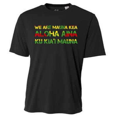 Kanaka Maoli Flag We Are Mauna Kea  Cooling Performance Crew T-Shirt