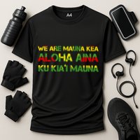 Kanaka Maoli Flag We Are Mauna Kea  Cooling Performance Crew T-Shirt