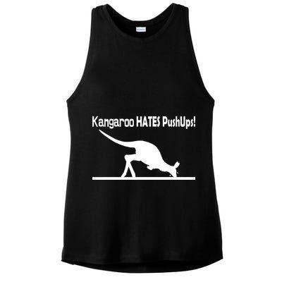 Kangaroo Hates Pushups Ladies PosiCharge Tri-Blend Wicking Tank