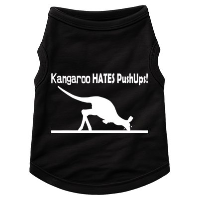 Kangaroo Hates Pushups Doggie Tank