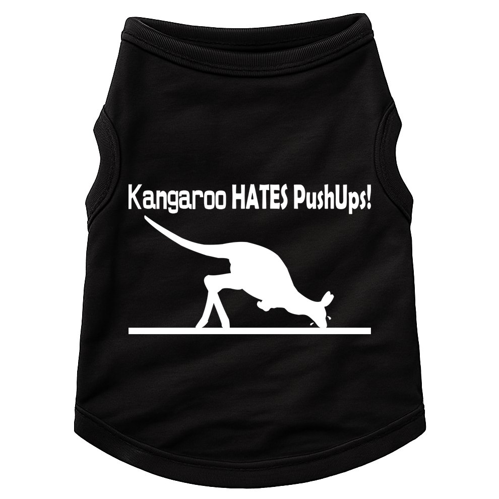 Kangaroo Hates Pushups Doggie Tank