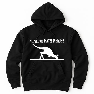 Kangaroo Hates Pushups Hoodie