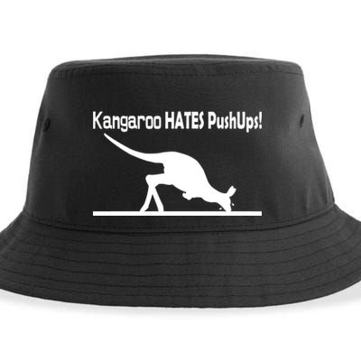 Kangaroo Hates Pushups Sustainable Bucket Hat