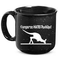Kangaroo Hates Pushups 15oz Campfire Ceramic Mug