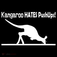 Kangaroo Hates Pushups Flatbill Hat