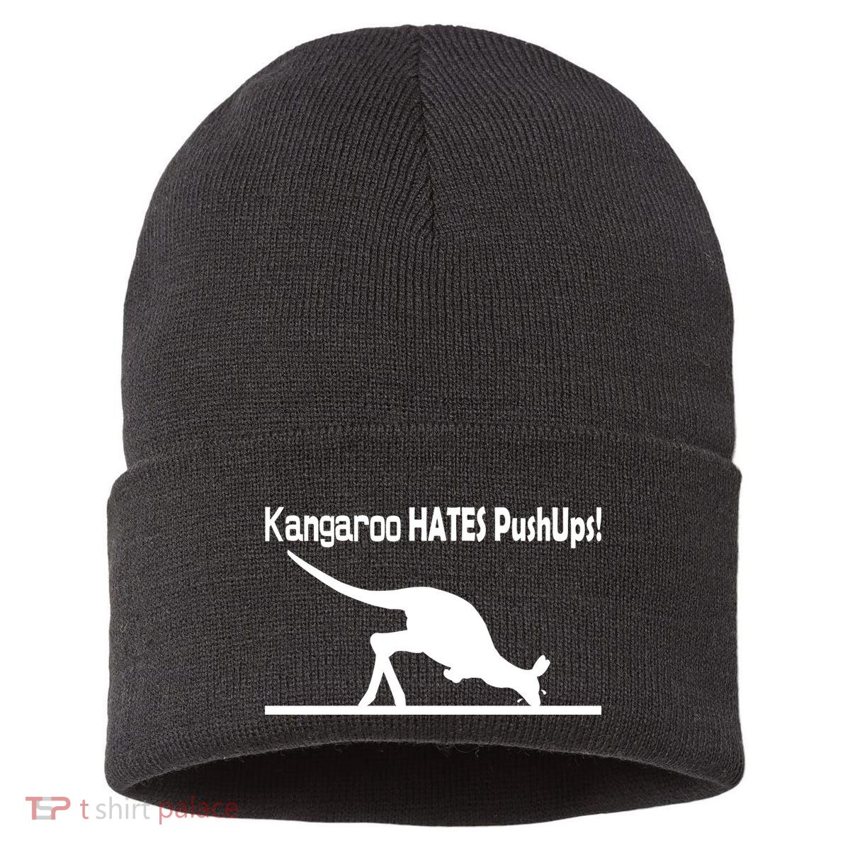 Kangaroo Hates Pushups Sustainable Knit Beanie