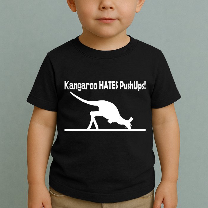 Kangaroo Hates Pushups Toddler T-Shirt