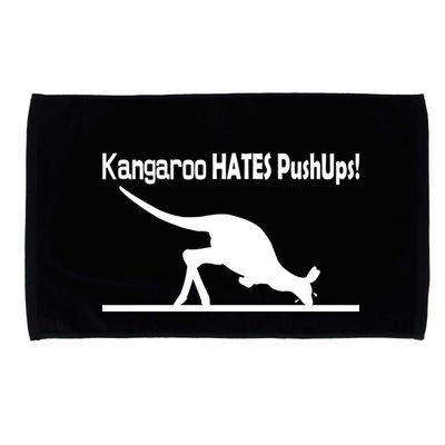 Kangaroo Hates Pushups Microfiber Hand Towel