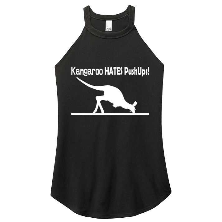 Kangaroo Hates Pushups Women's Perfect Tri Rocker Tank