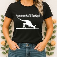 Kangaroo Hates Pushups Womens T-Shirt
