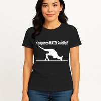 Kangaroo Hates Pushups Womens T-Shirt