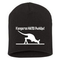 Kangaroo Hates Pushups Short Acrylic Beanie