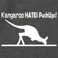 Kangaroo Hates Pushups Vector Backpack