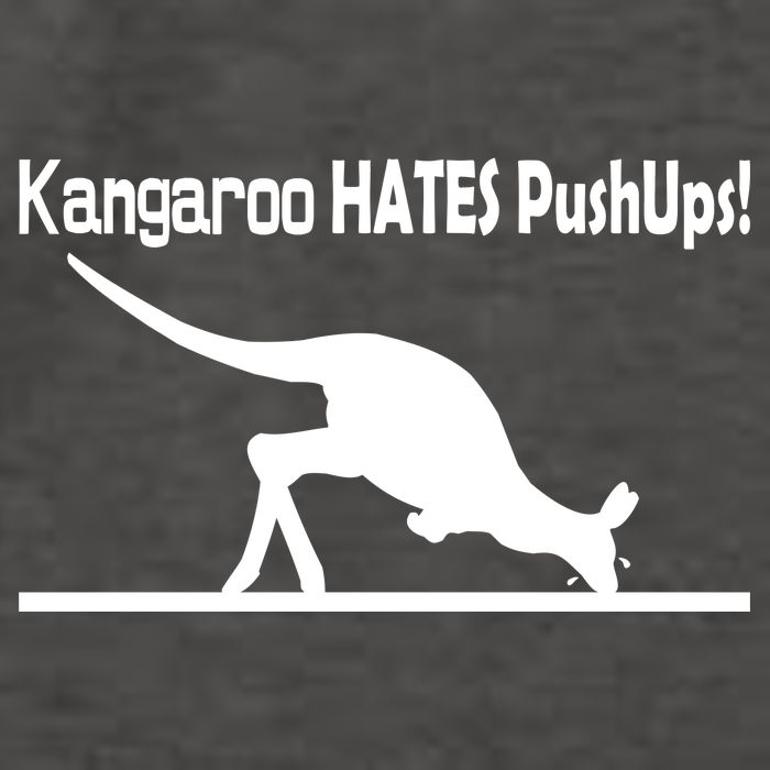 Kangaroo Hates Pushups Vector Backpack