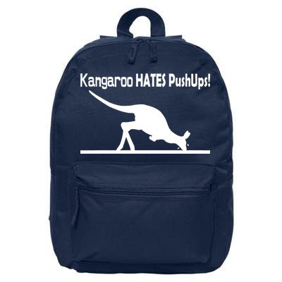 Kangaroo Hates Pushups 16 in Basic Backpack