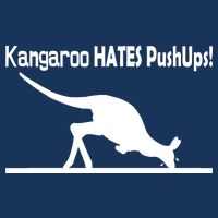 Kangaroo Hates Pushups Infant Baby Jersey Bodysuit