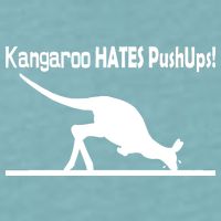 Kangaroo Hates Pushups Sueded Cloud Jersey T-Shirt