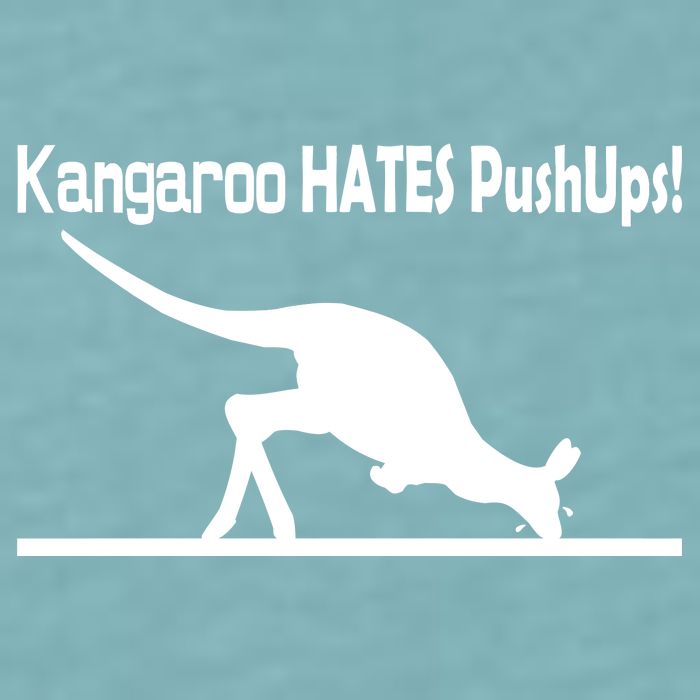 Kangaroo Hates Pushups Sueded Cloud Jersey T-Shirt