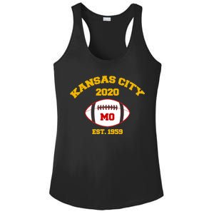 Kansas City 2020 Est 1959 KC Football Ladies PosiCharge Competitor Racerback Tank