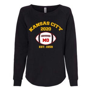 Kansas City 2020 Est 1959 KC Football Womens California Wash Sweatshirt