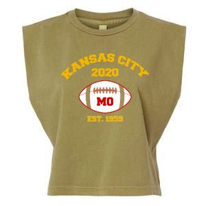 Kansas City 2020 Est 1959 KC Football Garment-Dyed Women's Muscle Tee