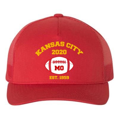 Kansas City 2020 Est 1959 KC Football Yupoong Adult 5-Panel Trucker Hat