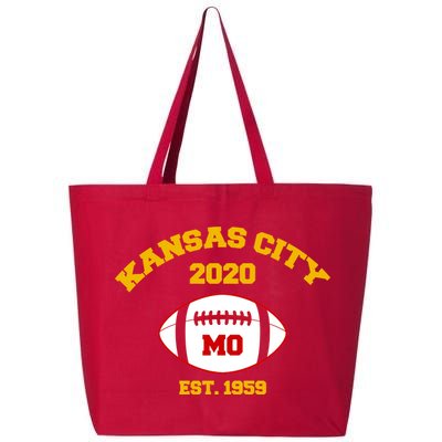 Kansas City 2020 Est 1959 KC Football 25L Jumbo Tote