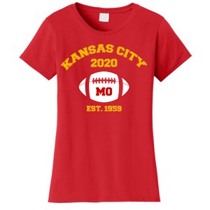 Kansas City 2020 Est 1959 KC Football Women's T-Shirt