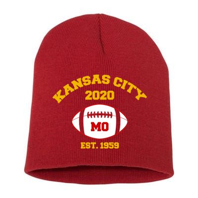 Kansas City 2020 Est 1959 KC Football Short Acrylic Beanie