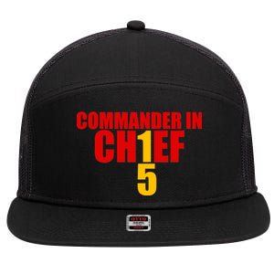 Kansas City Commander In Chief 7 Panel Mesh Trucker Snapback Hat