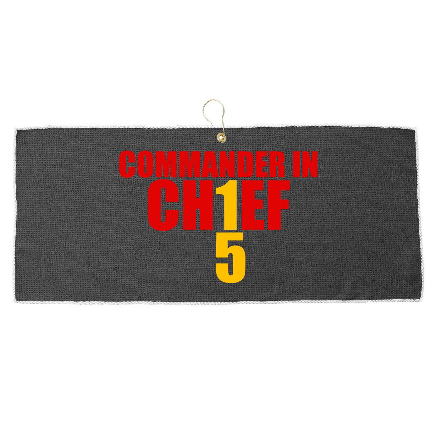 Kansas City Commander In Chief Large Microfiber Waffle Golf Towel