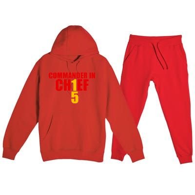 Kansas City Commander In Chief Premium Hooded Sweatsuit Set