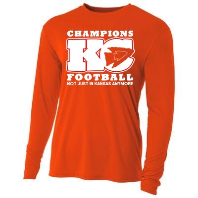 Kansas City Football Champions Cooling Performance Long Sleeve Crew