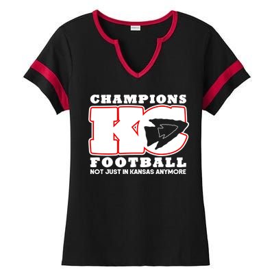 Kansas City Football Champions Ladies Halftime Notch Neck Tee