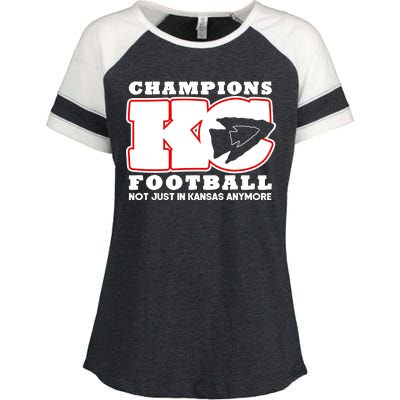 Kansas City Football Champions Enza Ladies Jersey Colorblock Tee