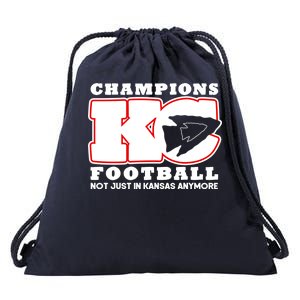 Kansas City Football Champions Drawstring Bag