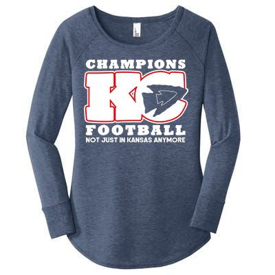 Kansas City Football Champions Women's Perfect Tri Tunic Long Sleeve Shirt