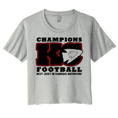 Kansas City Football Champions Women's Crop Top Tee