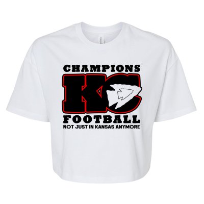 Kansas City Football Champions Bella+Canvas Jersey Crop Tee