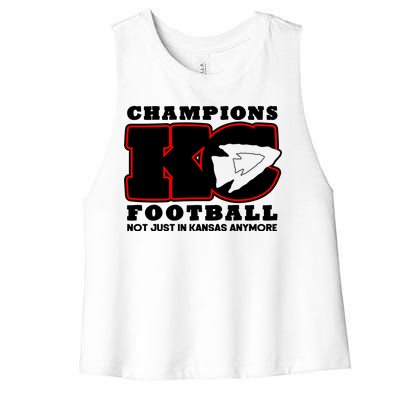 Kansas City Football Champions Women's Racerback Cropped Tank