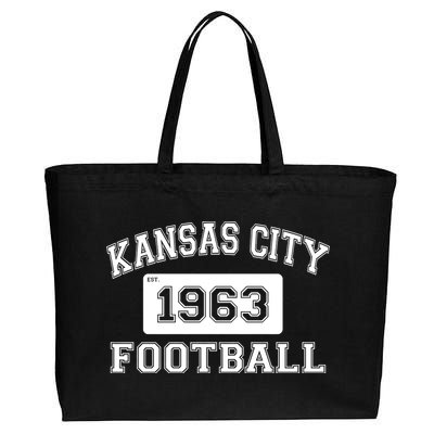 Kansas City Football Est. 1963 Cotton Canvas Jumbo Tote