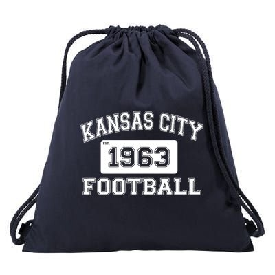 Kansas City Football Est. 1963 Drawstring Bag