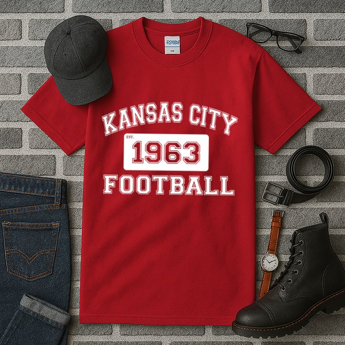 Kansas City Football Est. 1963 Tall T-Shirt