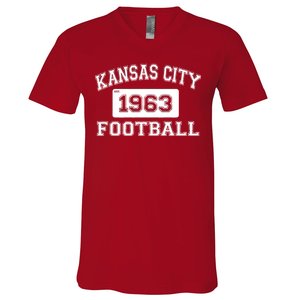 Kansas City Football Est. 1963 V-Neck T-Shirt