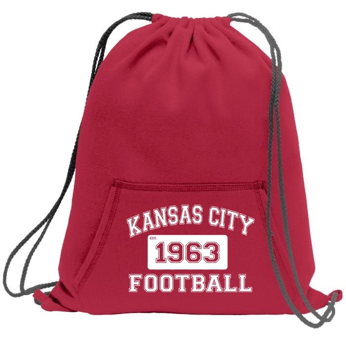 Kansas City Football Est. 1963 Sweatshirt Cinch Pack Bag