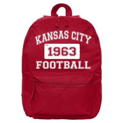 Kansas City Football Est. 1963 16 in Basic Backpack